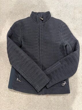 Marker Jacket, Full Zip-Up Textured Mock Neck Women's Size 8 Thinsulate Insulate